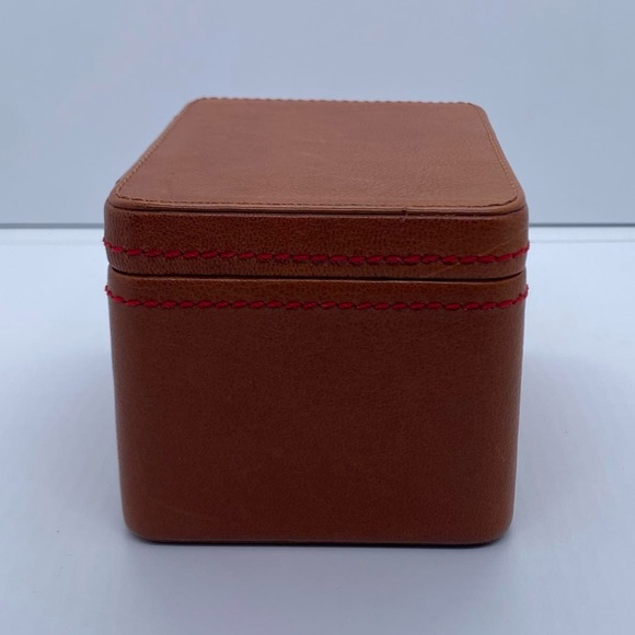 Fossil Tan Leather Box - Picture 2 of 12